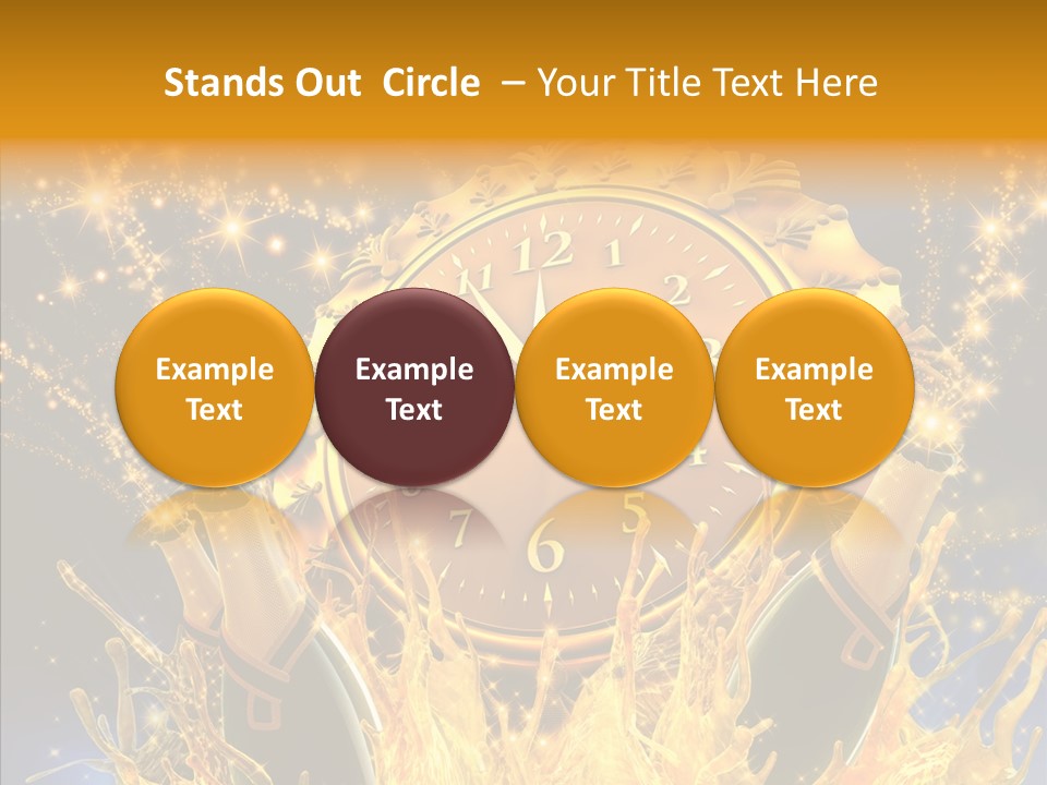 Affiche Grunge Mots PowerPoint Template