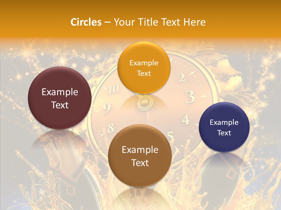 Affiche Grunge Mots PowerPoint Template