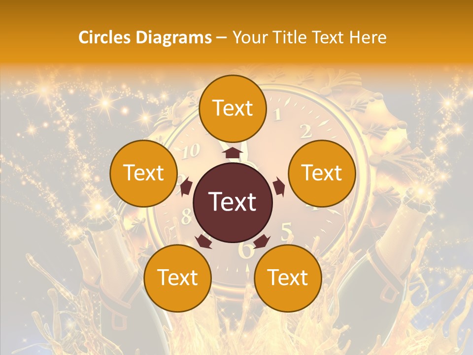 Affiche Grunge Mots PowerPoint Template