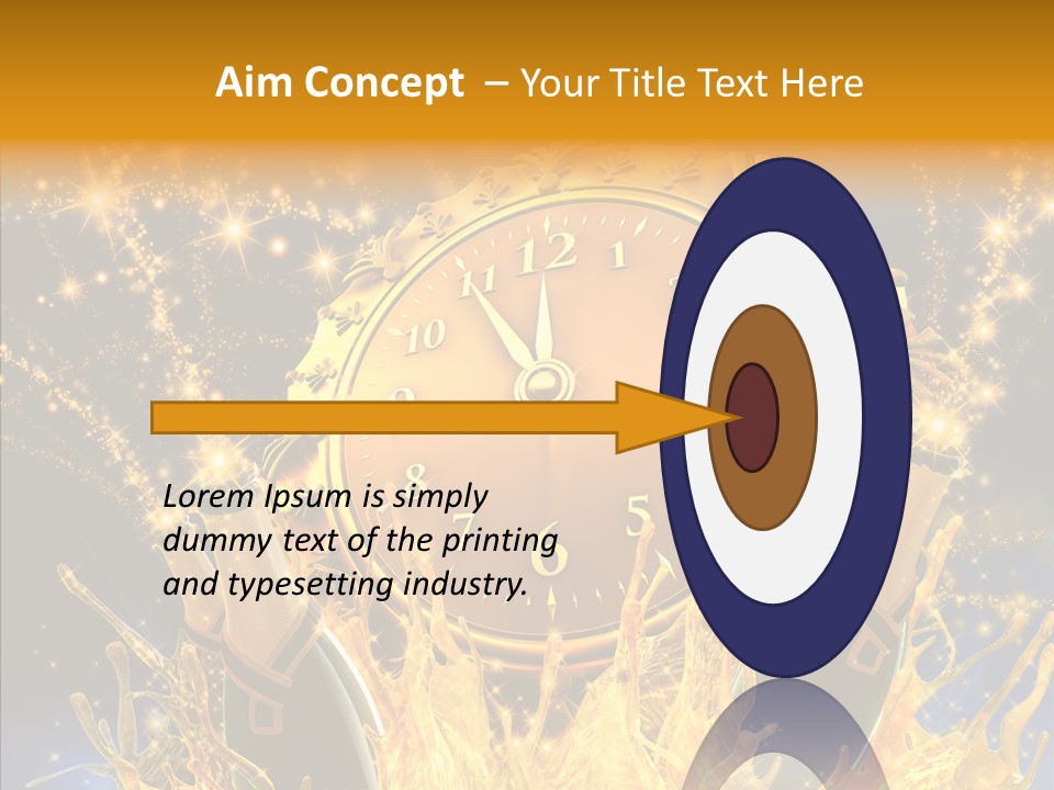 Affiche Grunge Mots PowerPoint Template