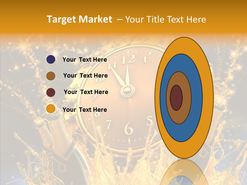 Affiche Grunge Mots PowerPoint Template