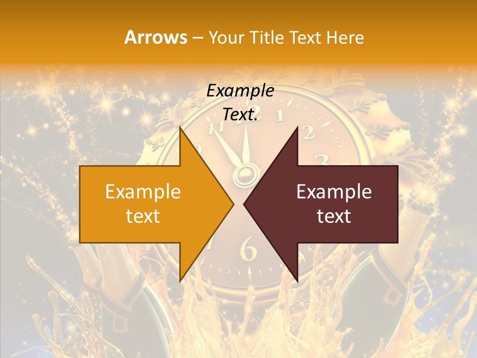 Affiche Grunge Mots PowerPoint Template