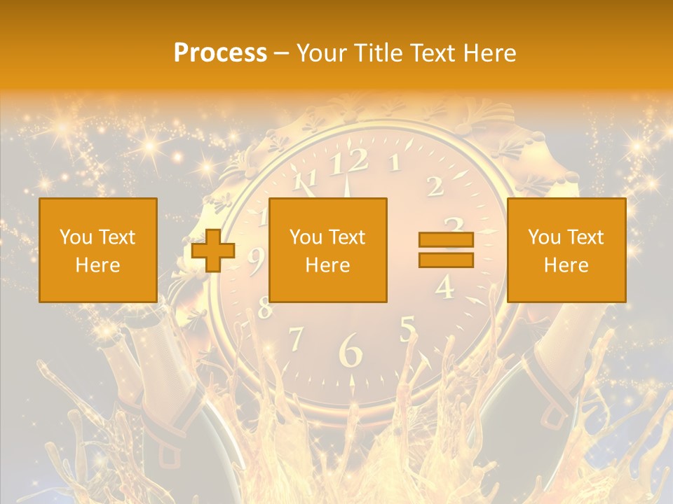 Affiche Grunge Mots PowerPoint Template
