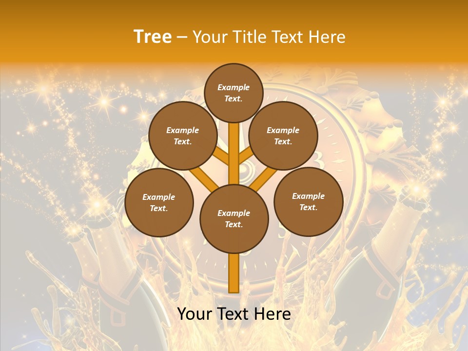 Affiche Grunge Mots PowerPoint Template