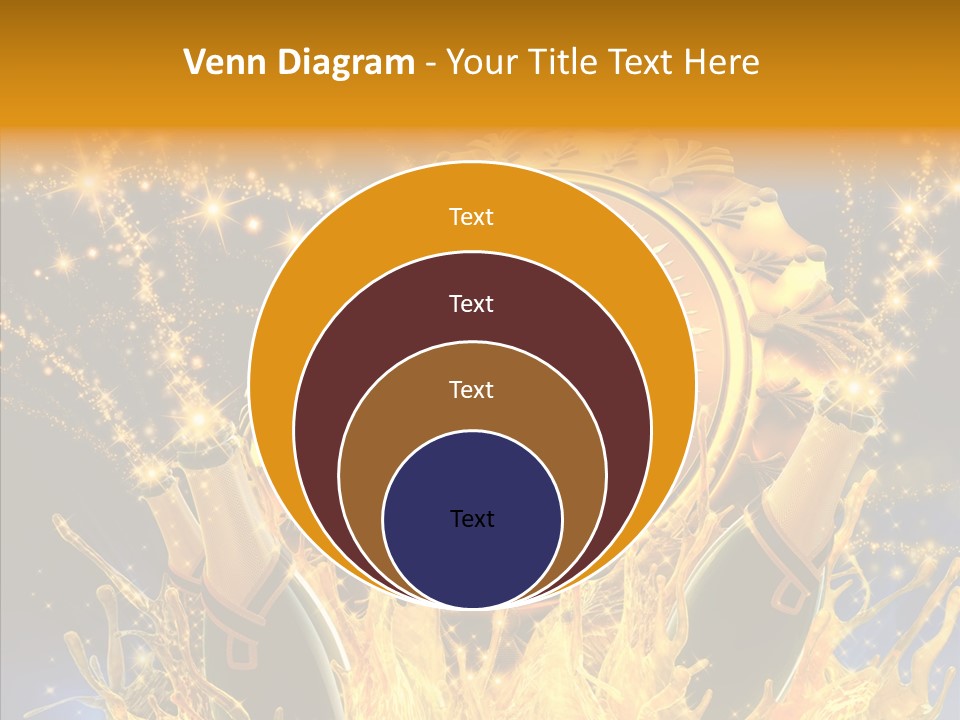 Affiche Grunge Mots PowerPoint Template