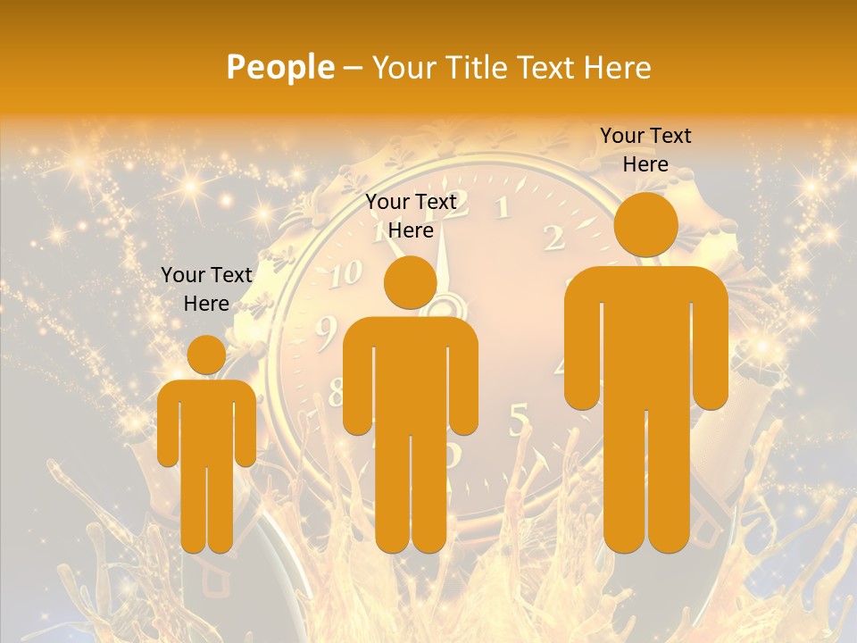 Affiche Grunge Mots PowerPoint Template