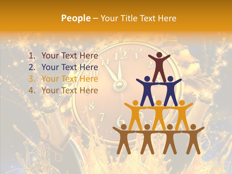 Affiche Grunge Mots PowerPoint Template