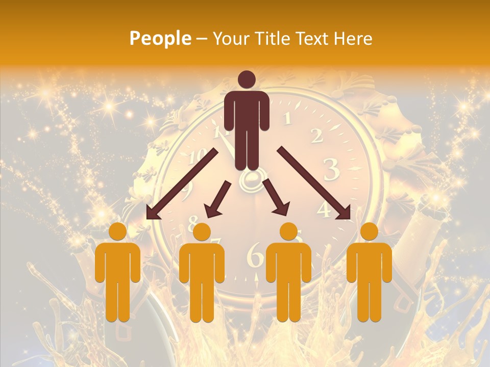 Affiche Grunge Mots PowerPoint Template