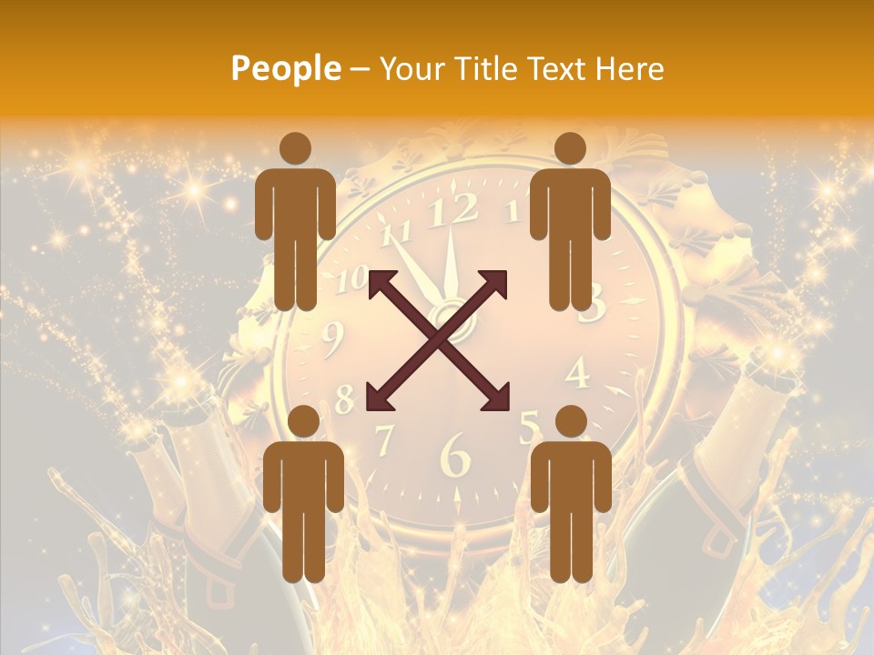 Affiche Grunge Mots PowerPoint Template