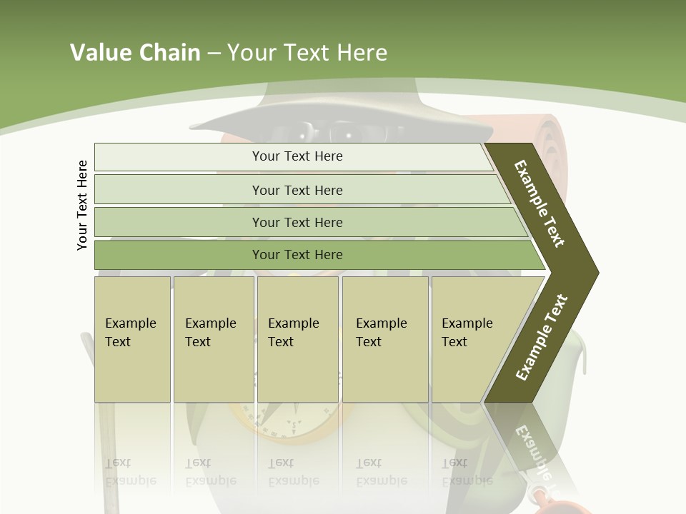 Hike Penguin Compass PowerPoint Template