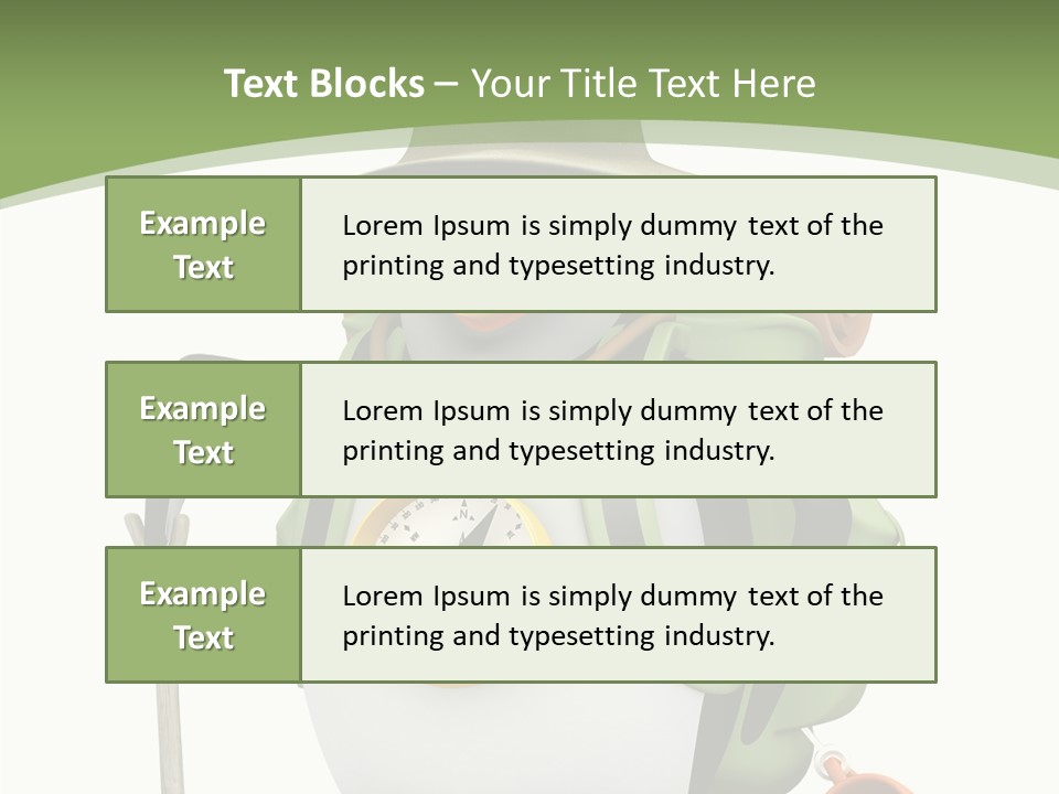 Hike Penguin Compass PowerPoint Template