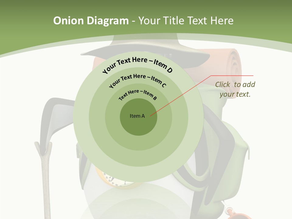 Hike Penguin Compass PowerPoint Template
