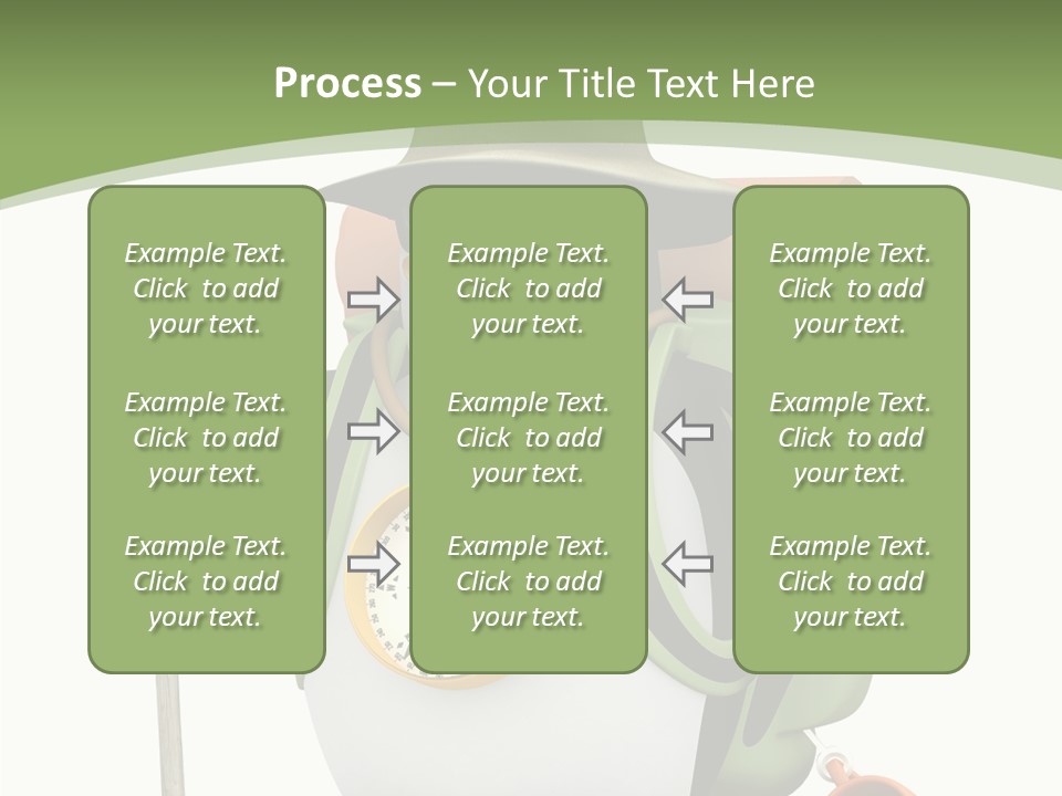 Hike Penguin Compass PowerPoint Template