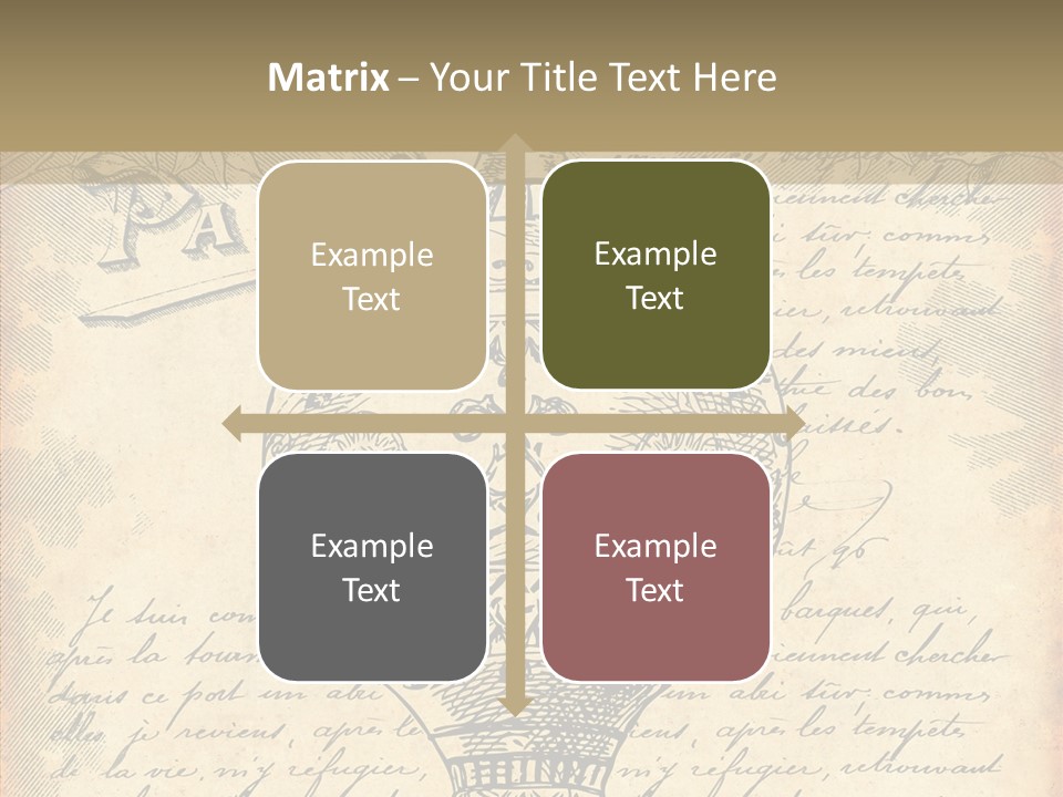 Ancien Romantique Poster PowerPoint Template