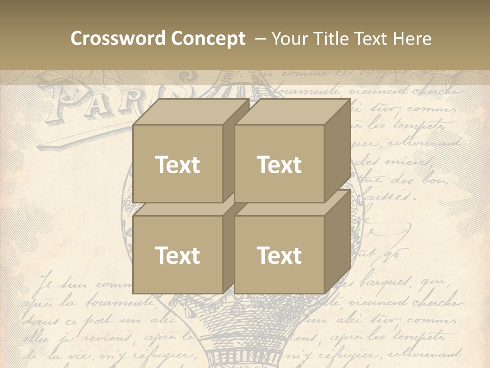 Ancien Romantique Poster PowerPoint Template