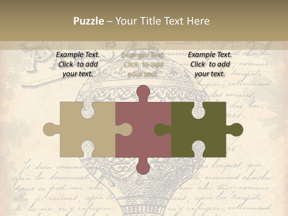 Ancien Romantique Poster PowerPoint Template