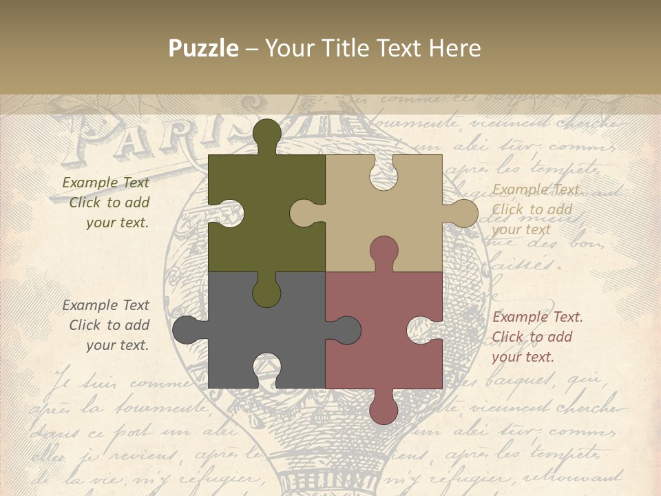 Ancien Romantique Poster PowerPoint Template