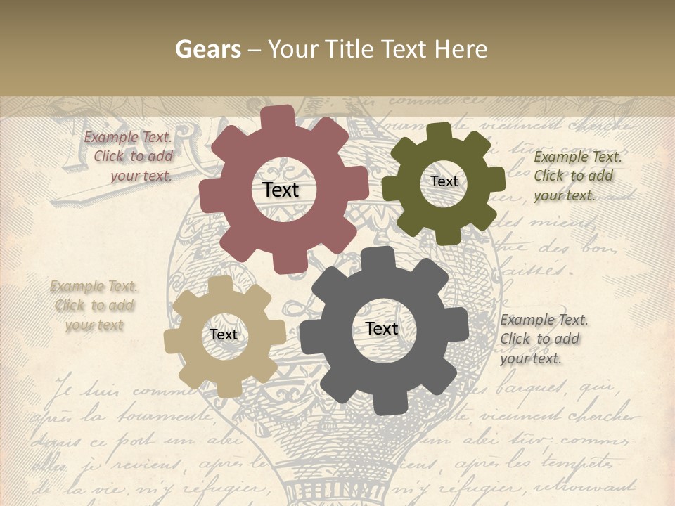 Ancien Romantique Poster PowerPoint Template