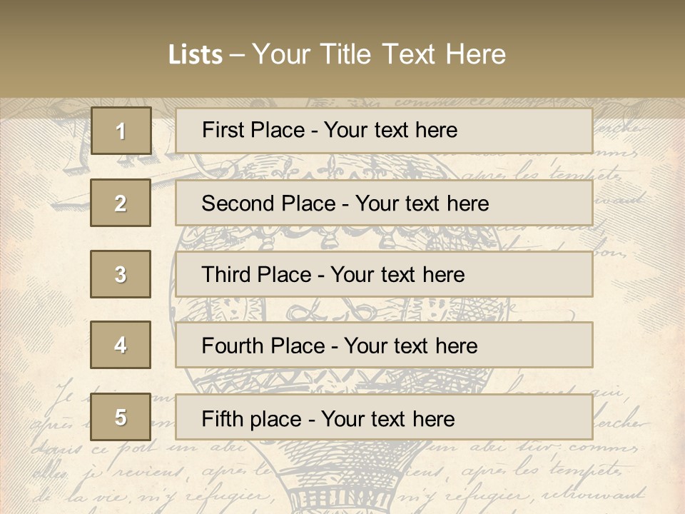 Ancien Romantique Poster PowerPoint Template