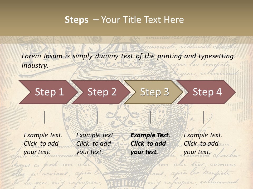 Ancien Romantique Poster PowerPoint Template