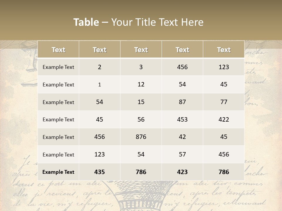 Ancien Romantique Poster PowerPoint Template