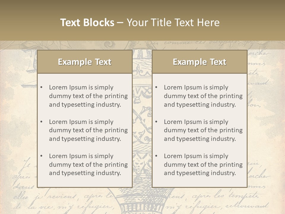 Ancien Romantique Poster PowerPoint Template