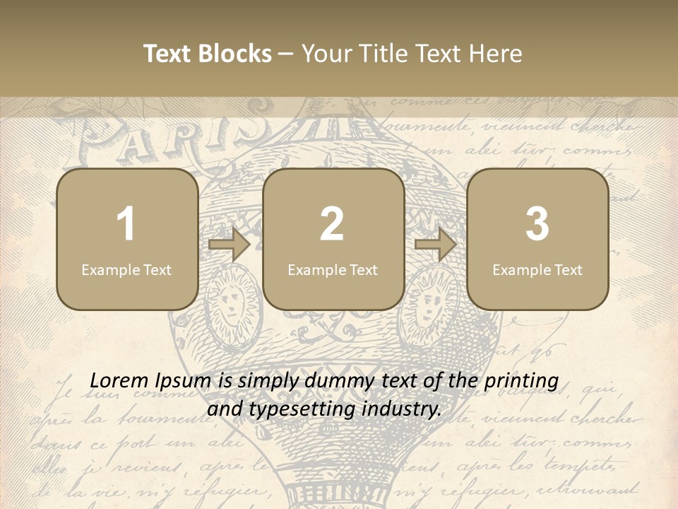 Ancien Romantique Poster PowerPoint Template