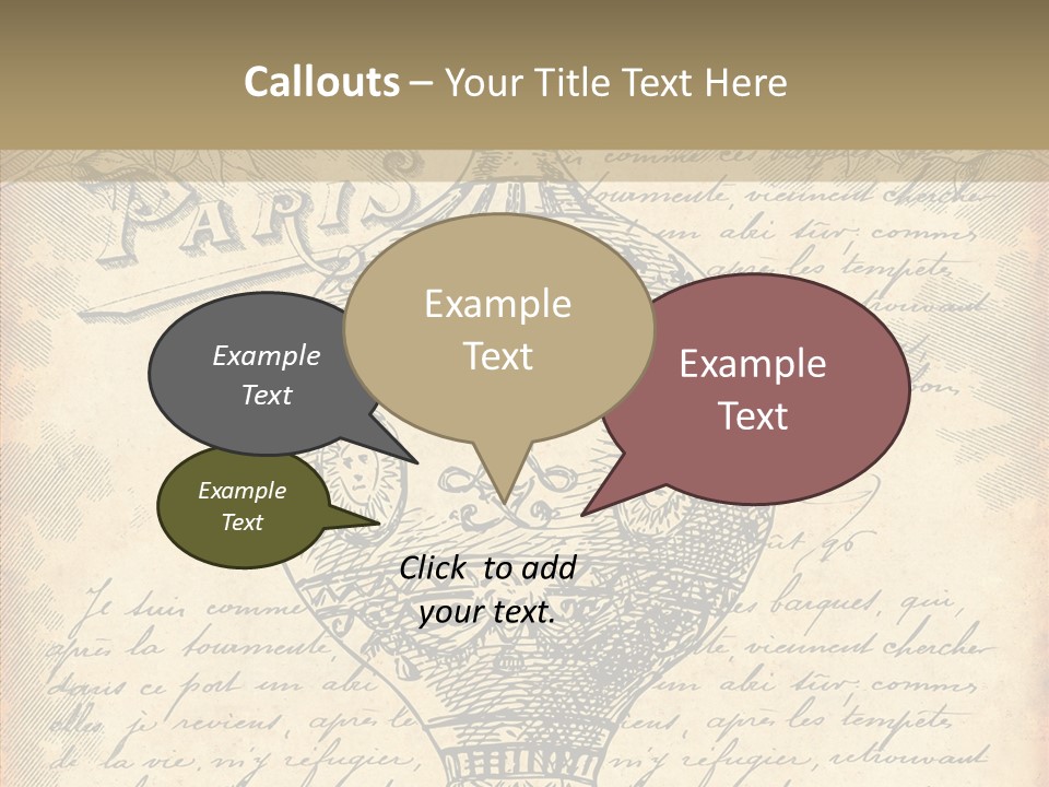 Ancien Romantique Poster PowerPoint Template