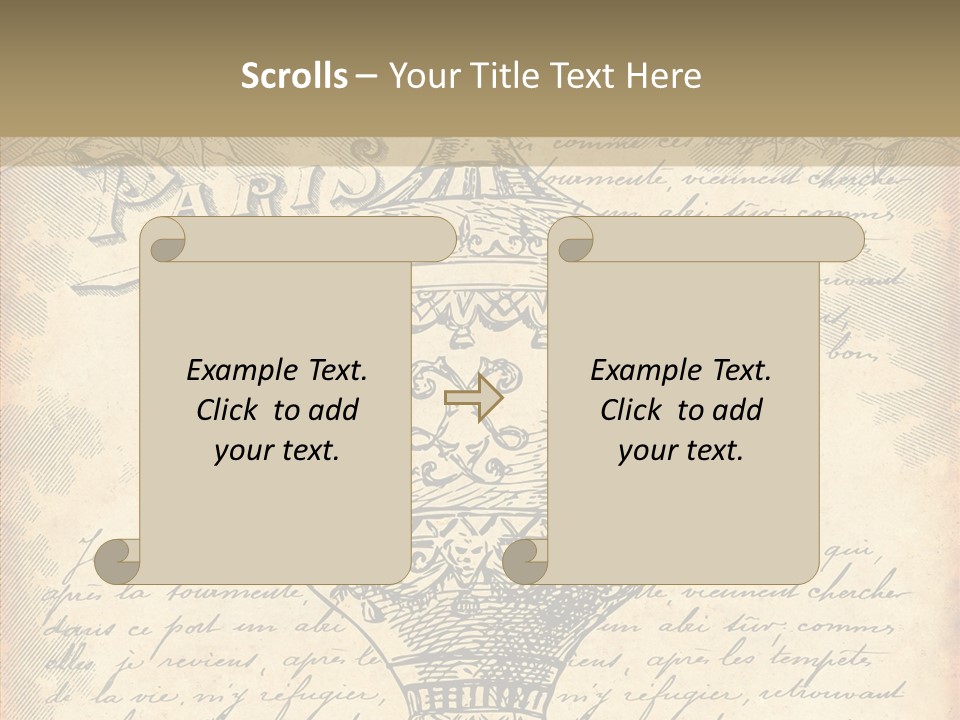 Ancien Romantique Poster PowerPoint Template