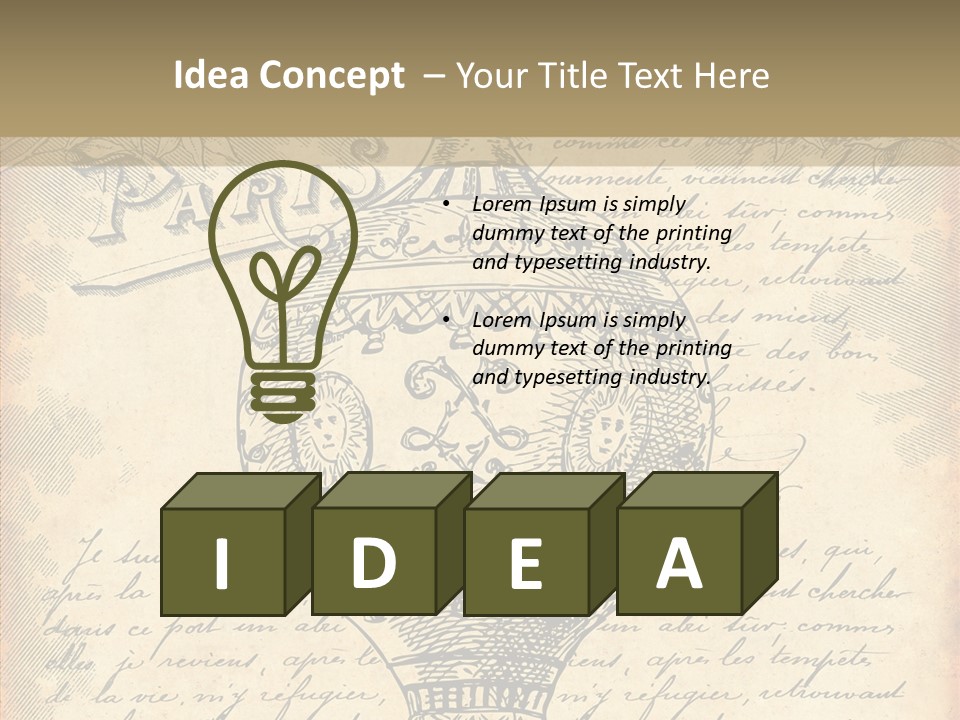 Ancien Romantique Poster PowerPoint Template