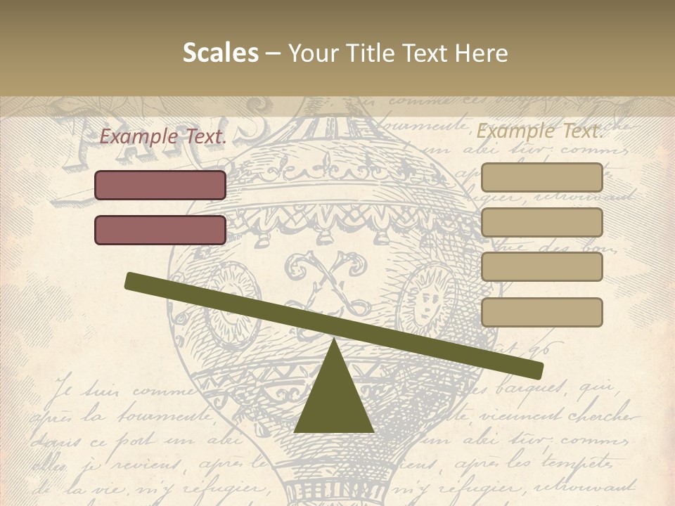 Ancien Romantique Poster PowerPoint Template