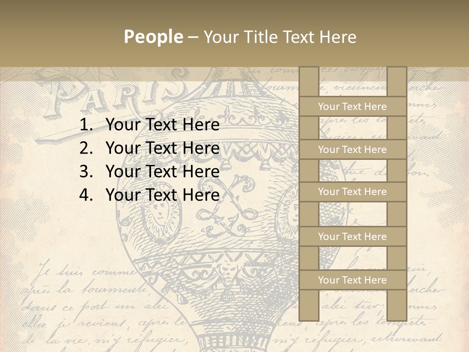 Ancien Romantique Poster PowerPoint Template