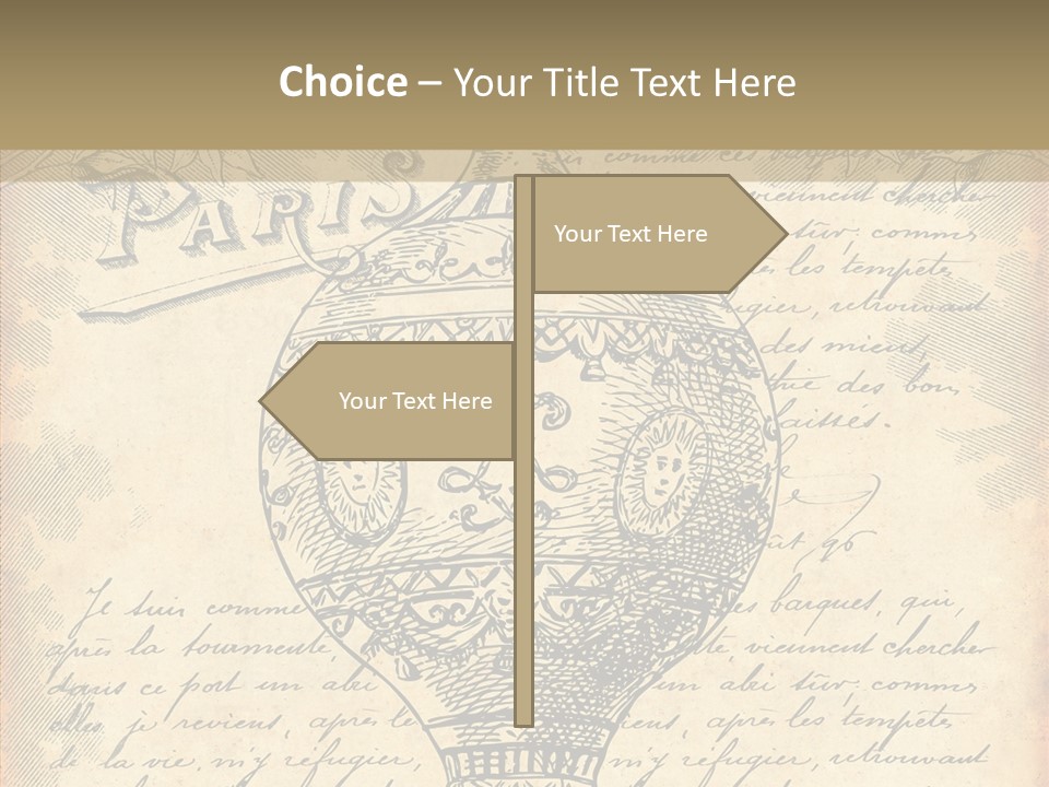 Ancien Romantique Poster PowerPoint Template