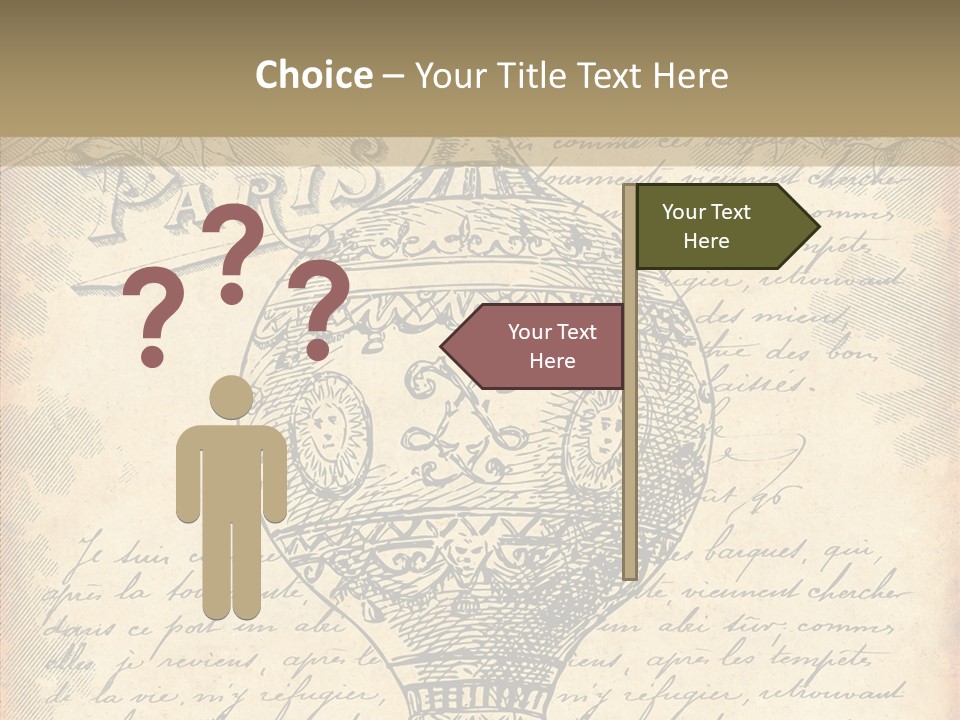 Ancien Romantique Poster PowerPoint Template