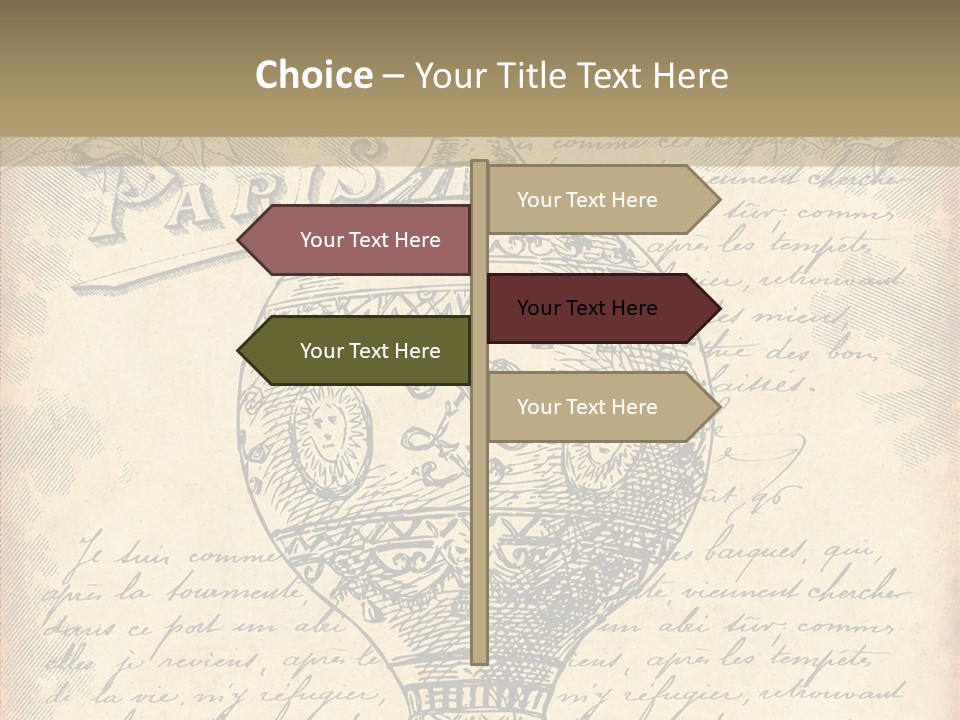 Ancien Romantique Poster PowerPoint Template