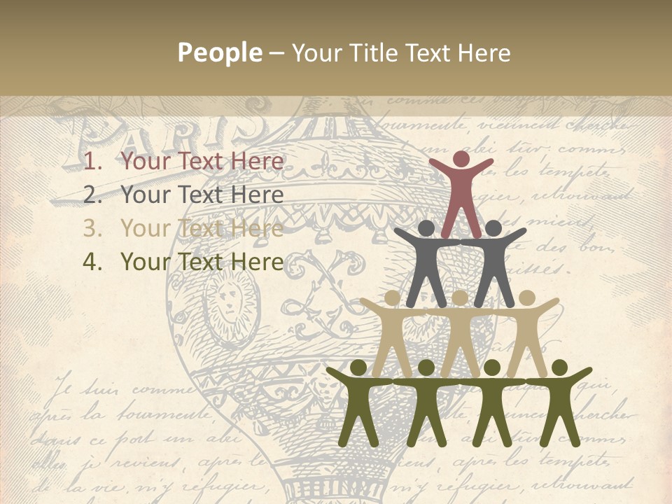 Ancien Romantique Poster PowerPoint Template