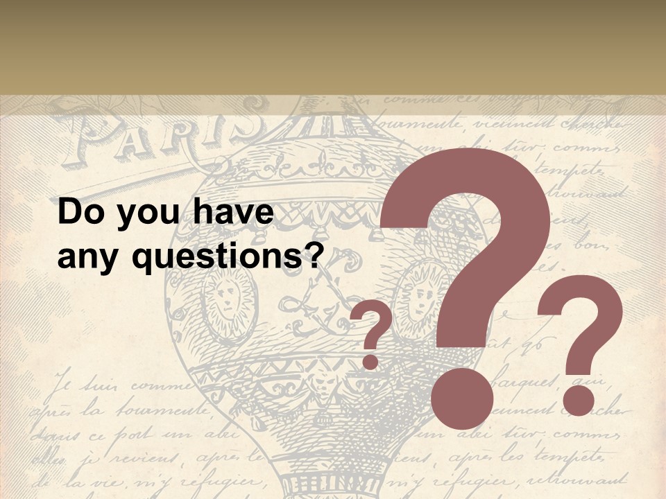 Ancien Romantique Poster PowerPoint Template