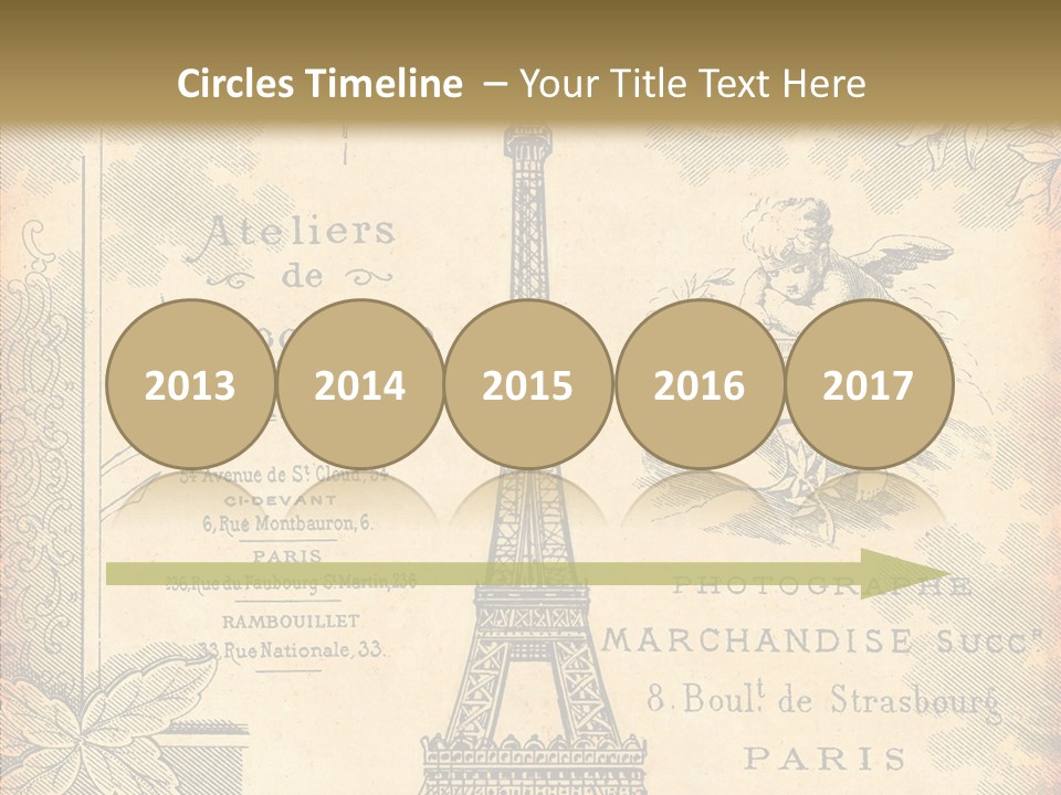 Fran Decoratif Vieux PowerPoint Template