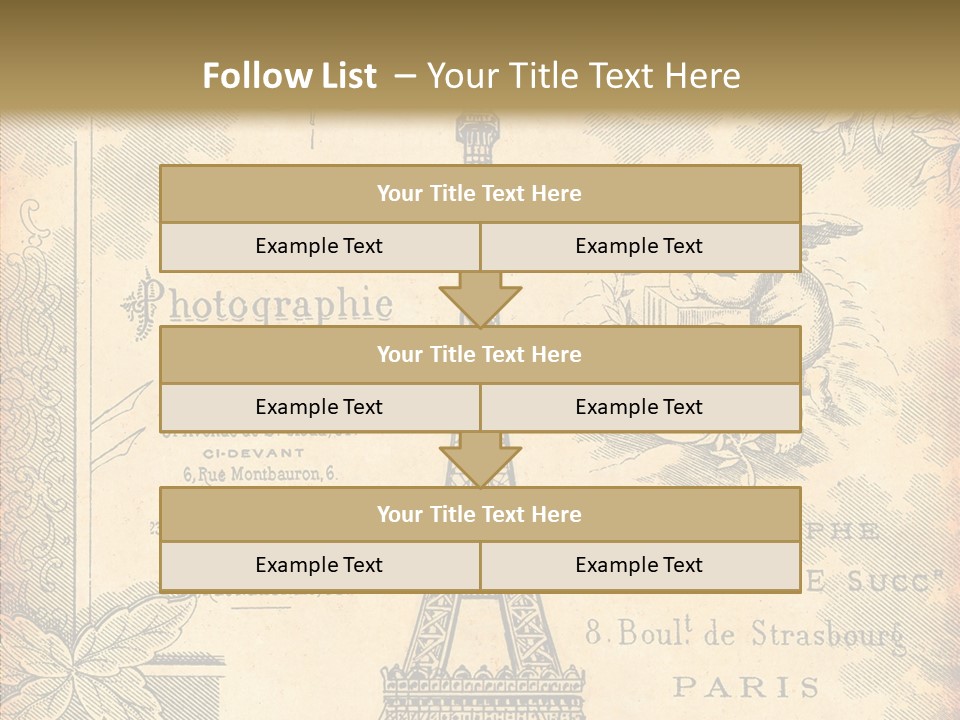 Fran Decoratif Vieux PowerPoint Template