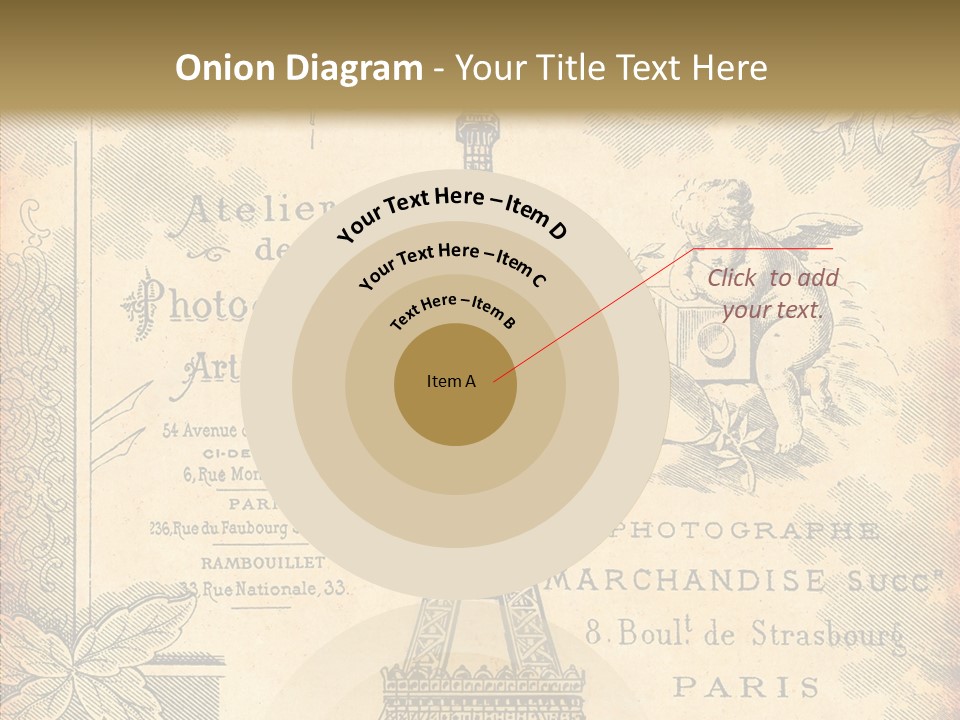 Fran Decoratif Vieux PowerPoint Template