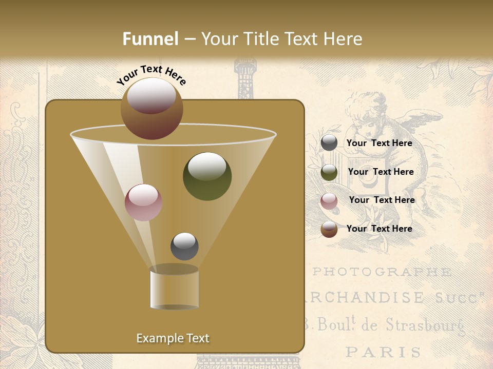 Fran Decoratif Vieux PowerPoint Template
