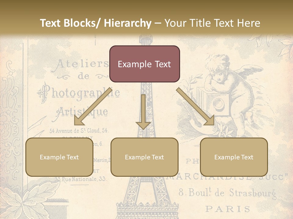 Fran Decoratif Vieux PowerPoint Template