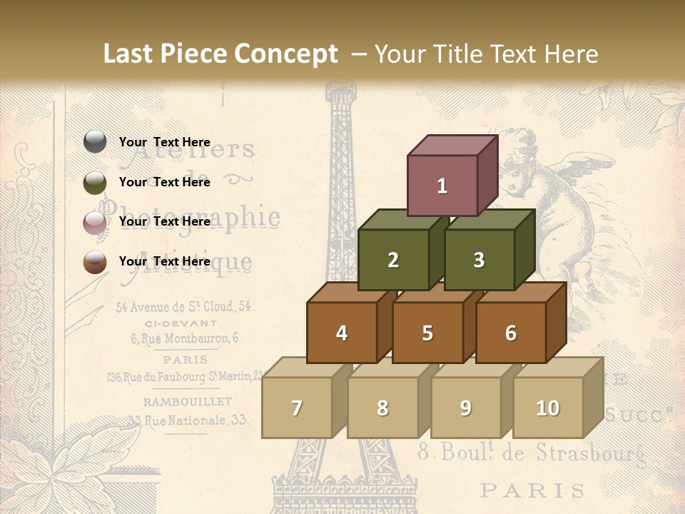 Fran Decoratif Vieux PowerPoint Template