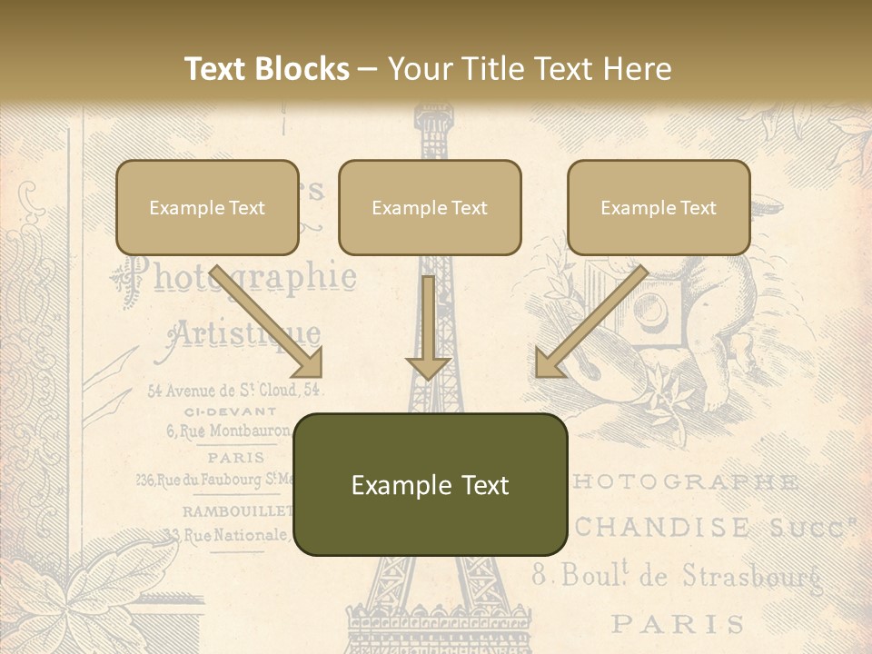 Fran Decoratif Vieux PowerPoint Template