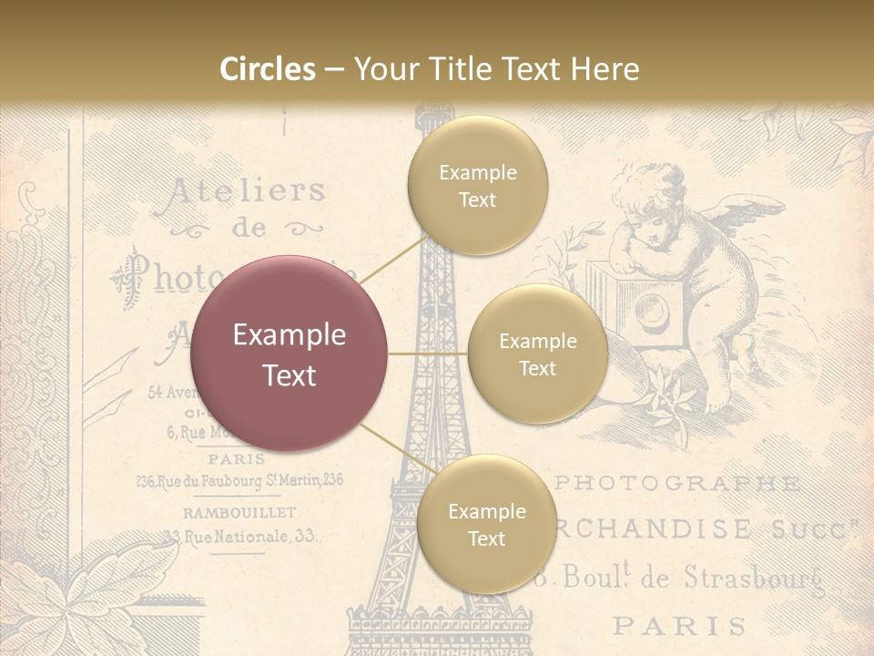 Fran Decoratif Vieux PowerPoint Template