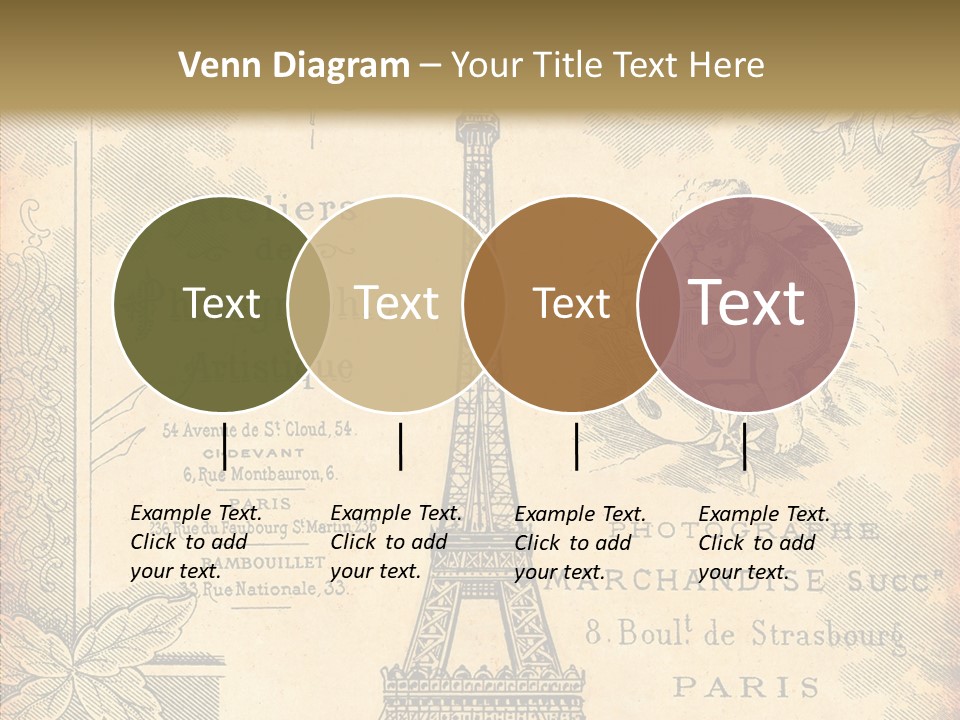 Fran Decoratif Vieux PowerPoint Template
