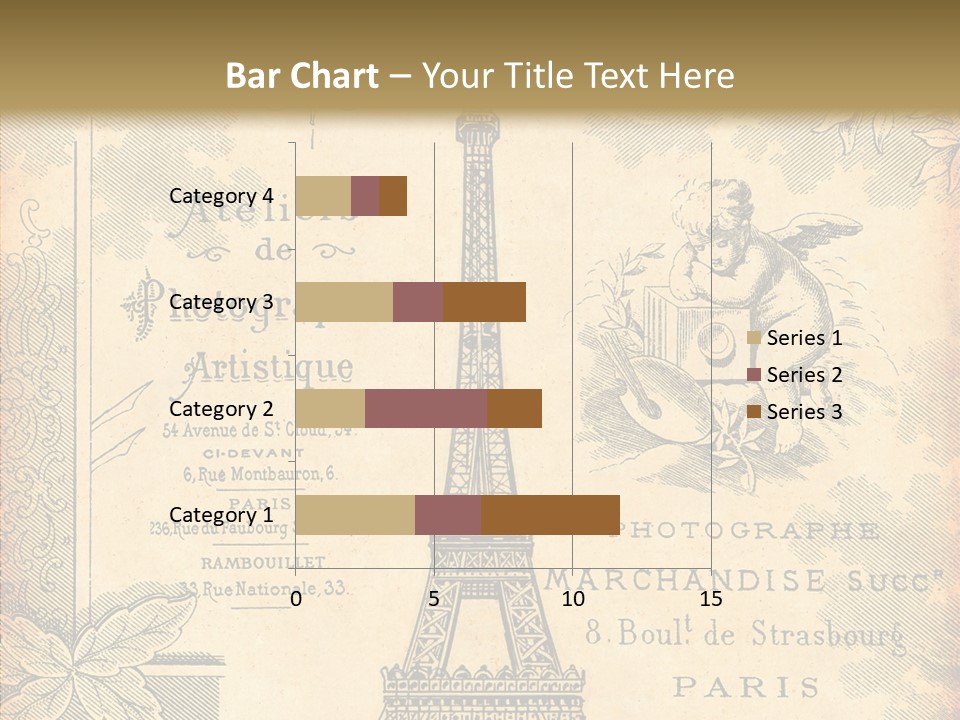 Fran Decoratif Vieux PowerPoint Template