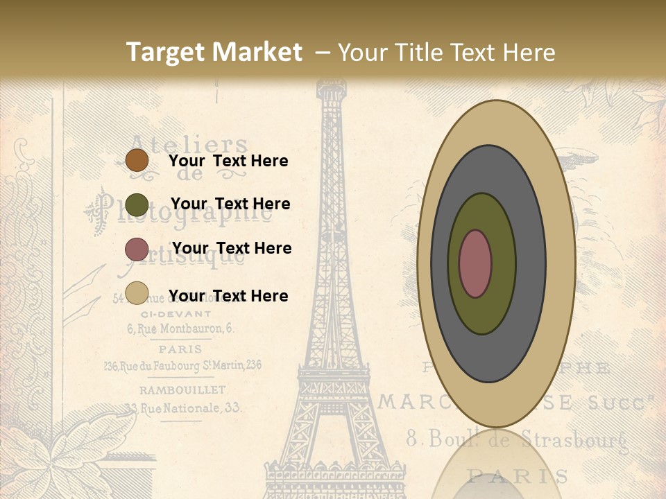 Fran Decoratif Vieux PowerPoint Template