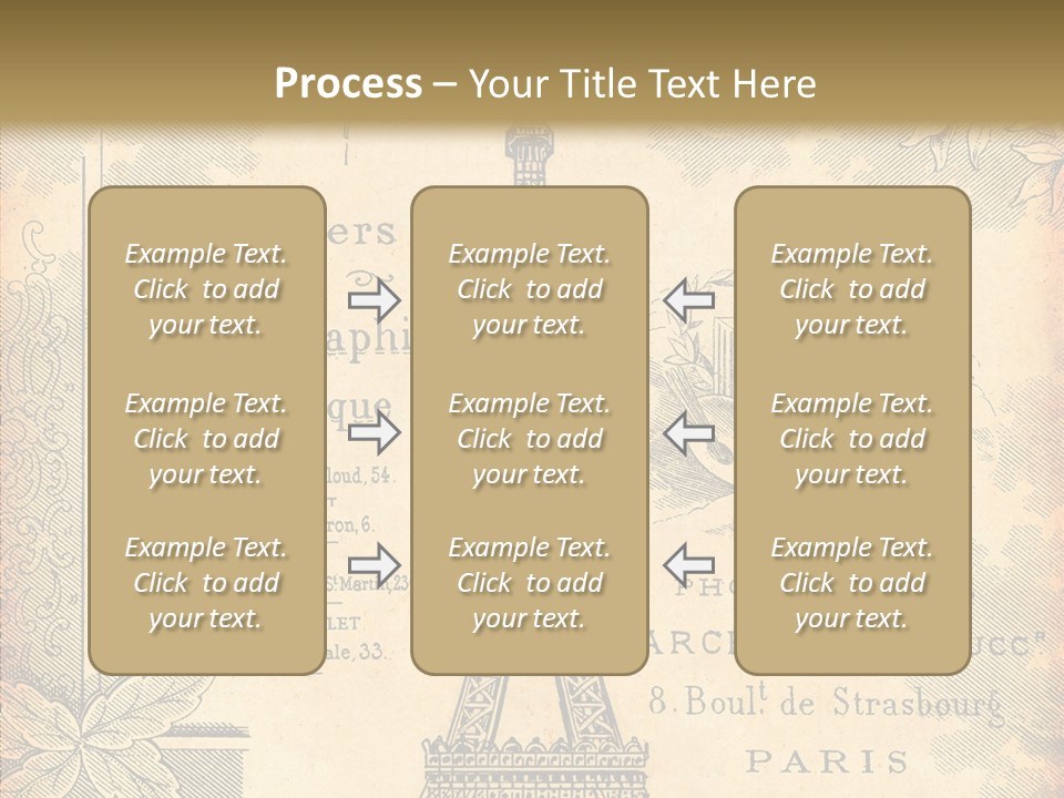 Fran Decoratif Vieux PowerPoint Template