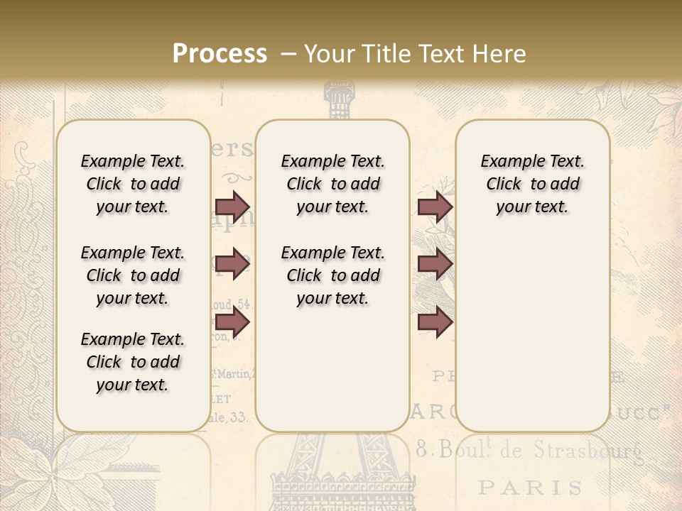 Fran Decoratif Vieux PowerPoint Template